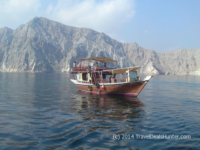Oman - Musandhab - Khasab dhow fjord cruise - local boat dhow