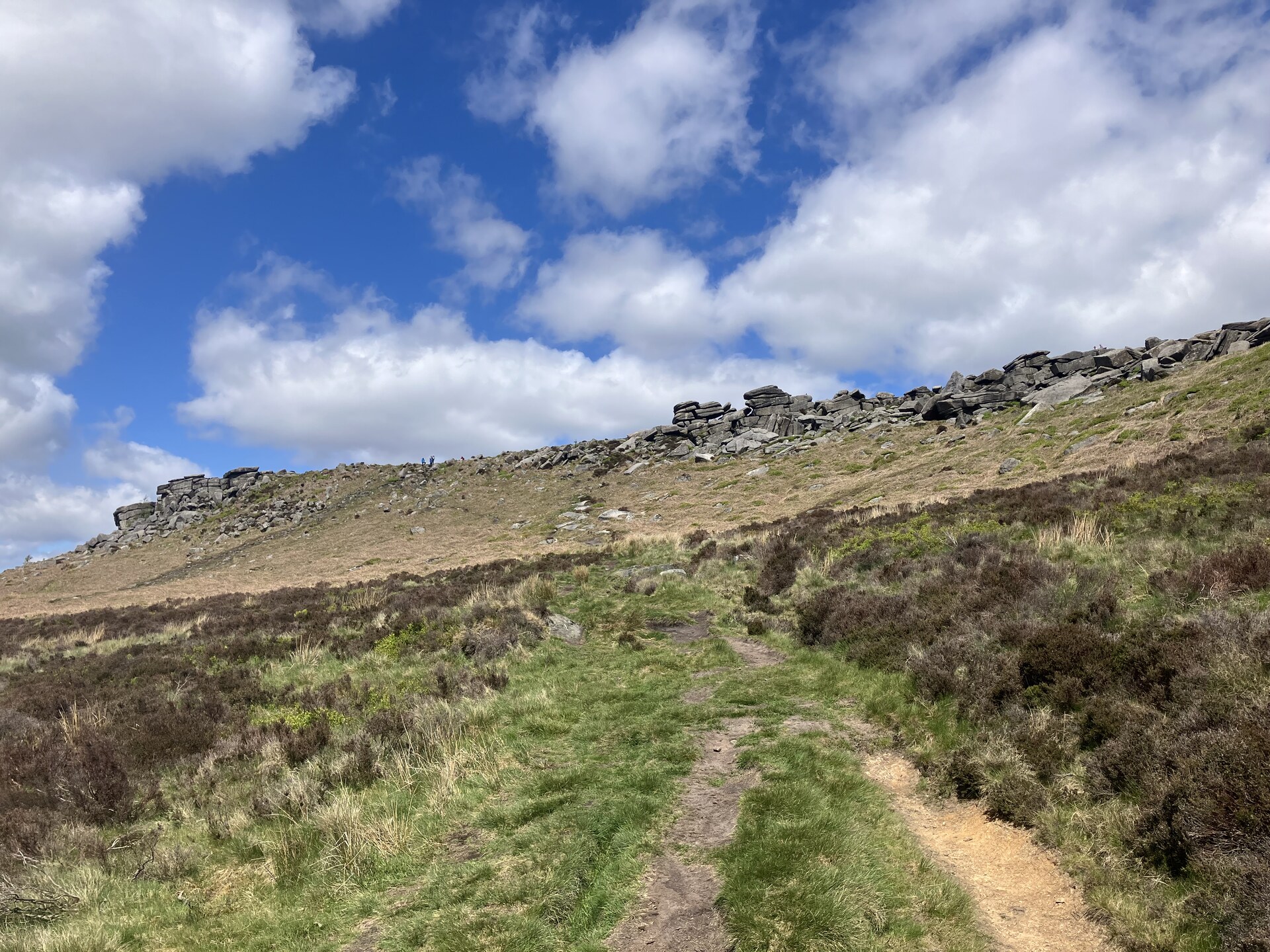 Moorland path near Stanage Edge, Peak District